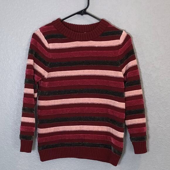 ModCloth Women's Medium Stripe Long Sleeve Crew Neck Knit Sweater - Picture 1 of 6